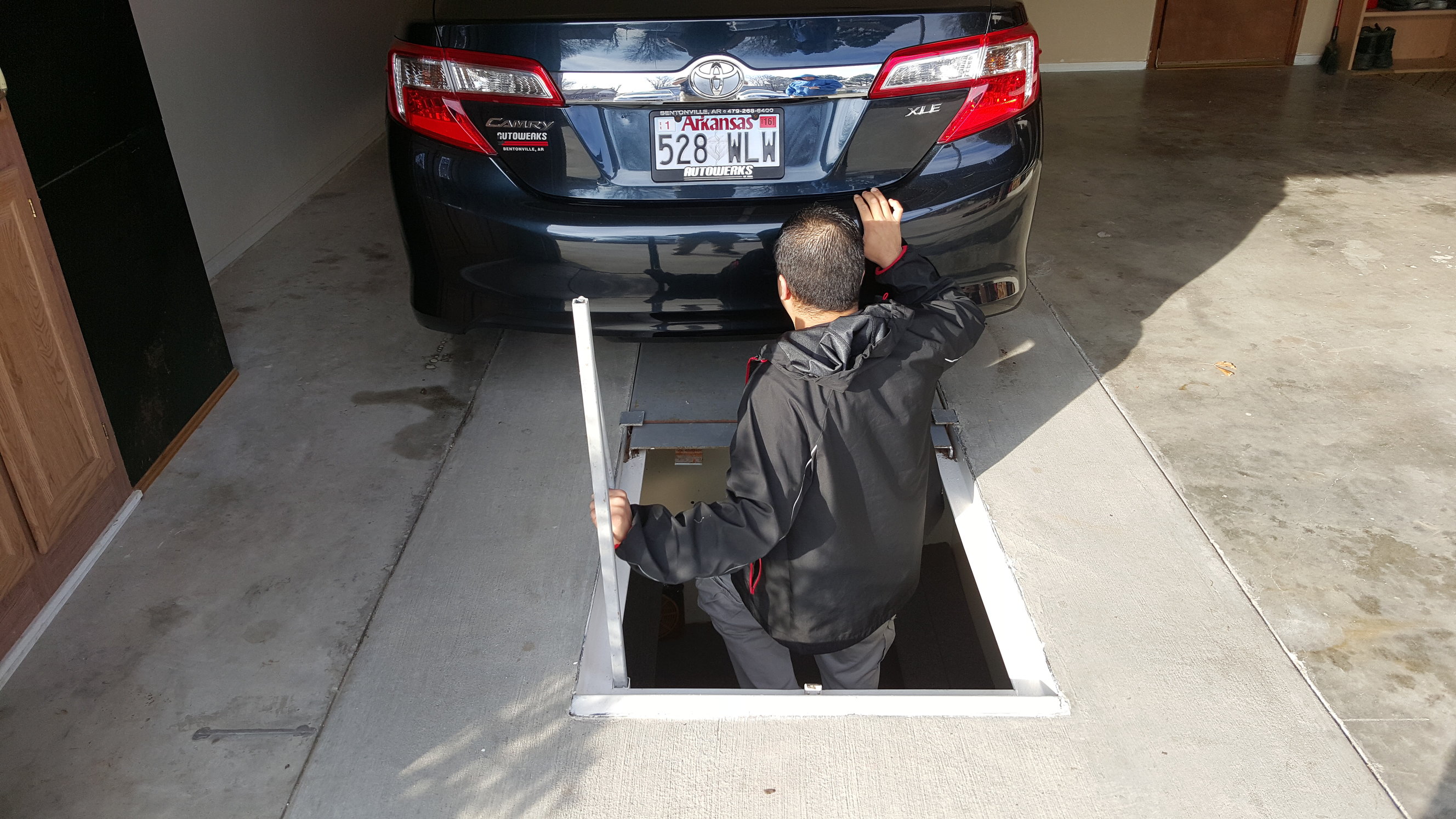 Under Garage Storm Shelter Elite Series Demo