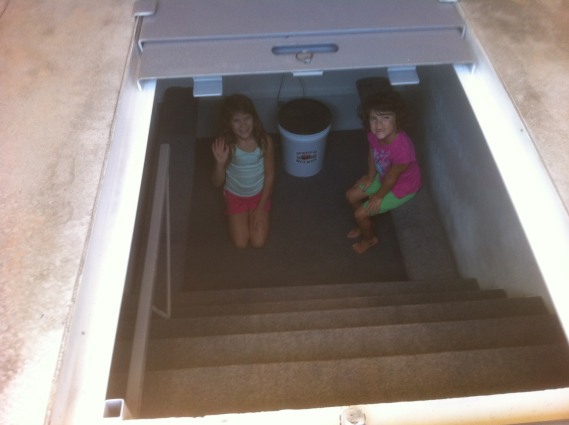 Under Garage Storm Shelter Elite Series Inside